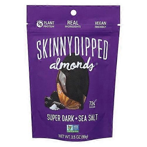 ネイチャーネイトのアーモンドスーパーダークチョコレートプラスシーソルト、3.5オンス(ケース10)