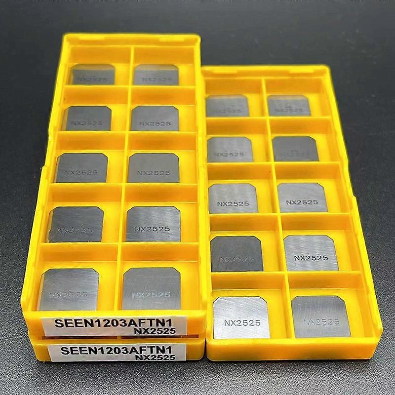 10PCS SEEN1203 NX2525 High Quality Carbide Inserts Milling Blades Metal Cutter CNC Lathe Turning Too