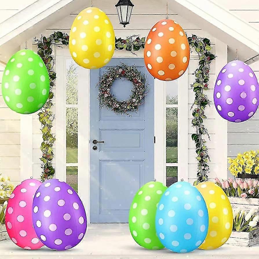 Inflatable Easter Egg Colorful Pvc Ornament Indoor Outdoor Easter Egg Inflatable Home Decoration