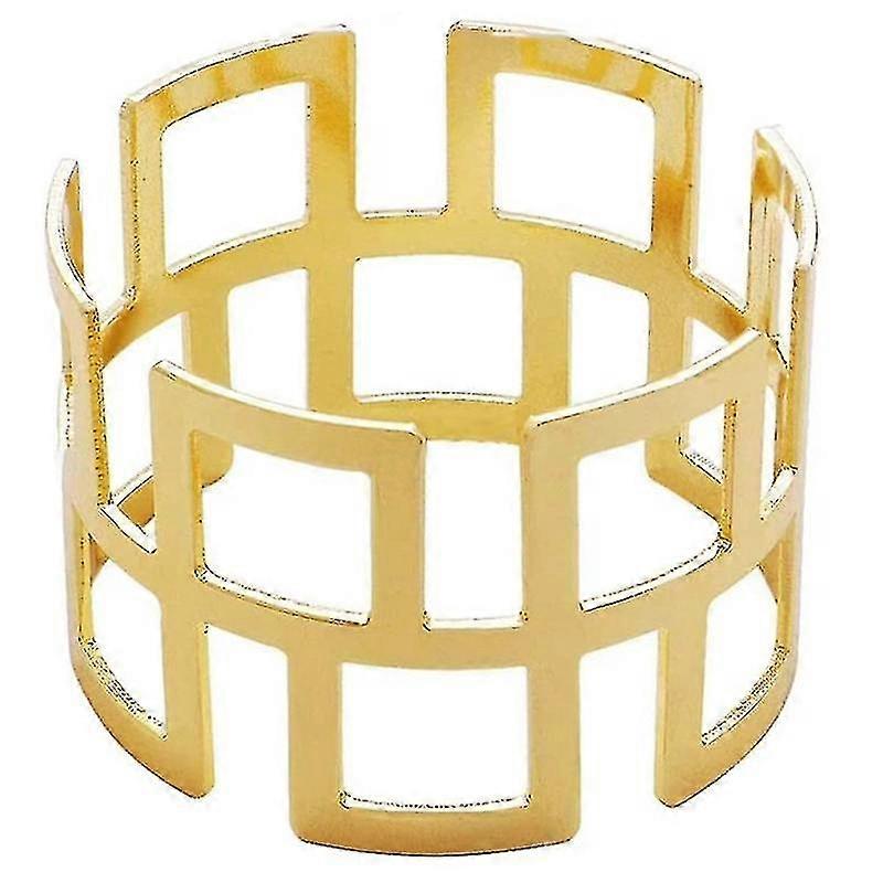 Napkin Ring 4 Pcs, Gold Napkin Ring Suitable Compatible With Party, Table Decora