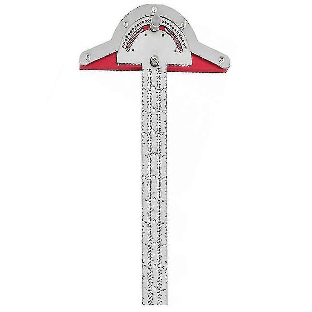 20-inch Woodworking Edge Ruler Protractor Angle Protractor Two-arm Woodworking Ruler Angle Measurem