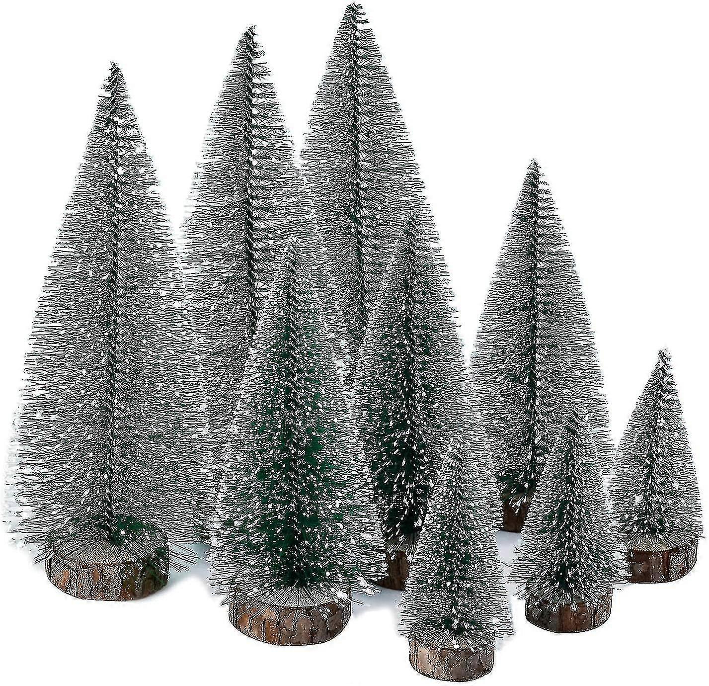 9 Pieces Of Mini Christmas Tree Green, Miniature Artificial Christmas Tree, Miniature Artificial Christmas Tree