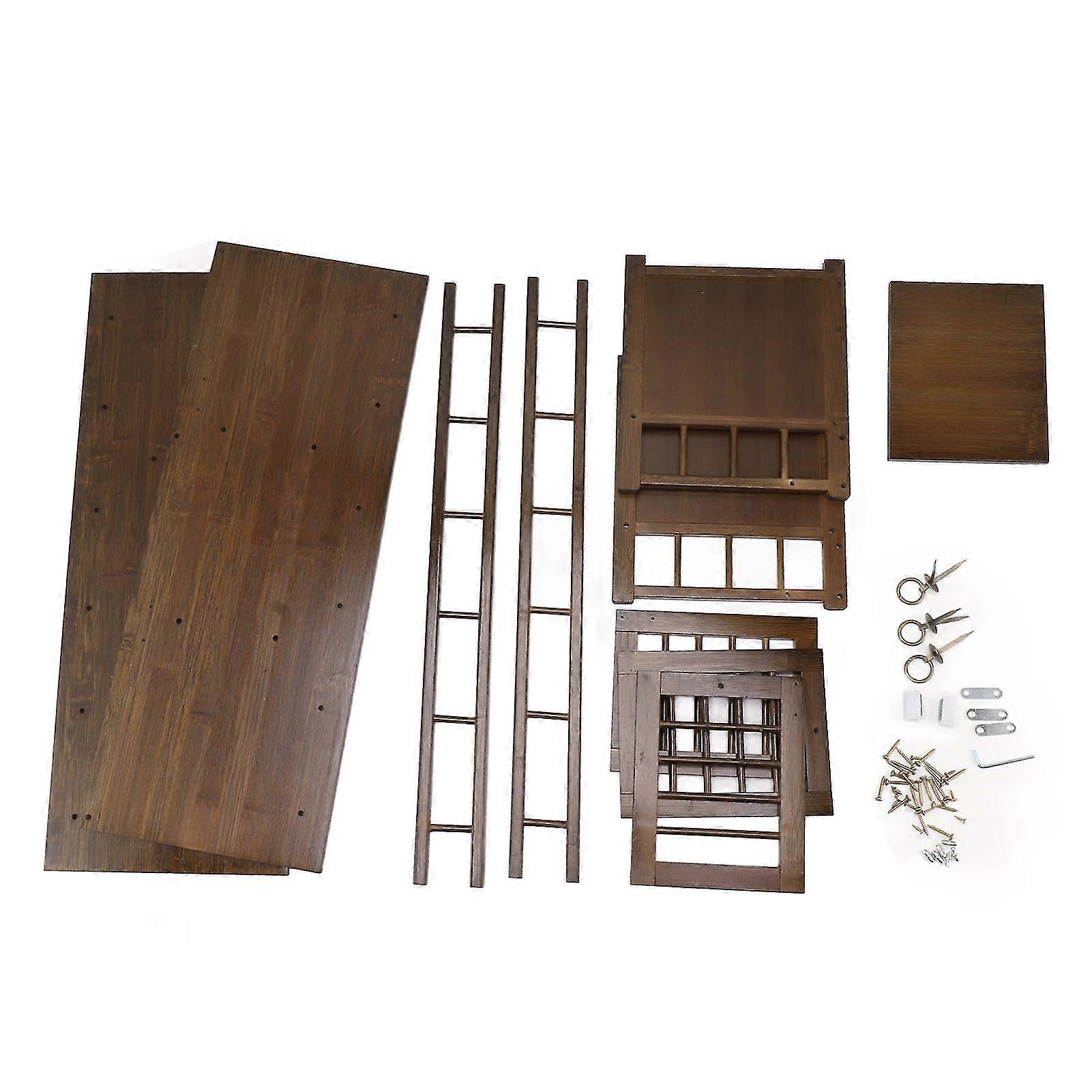 Large Capacity Double Layer Storage Shelf with Strong Bearing for Tea Set Display Cabinet