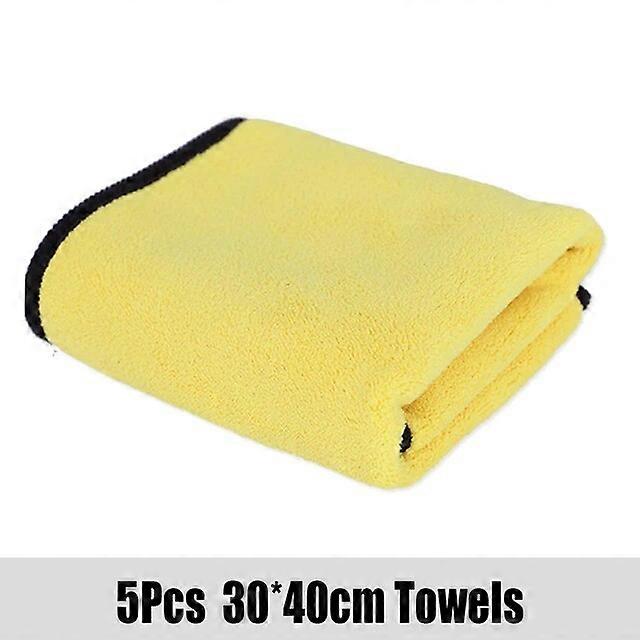 10Pcs/Set Microfibre Cloth Wash Towel Soft Fiber Rag For Glass Car Drying Towels Car Detailing Kit Car Windshield Cleaner Tools