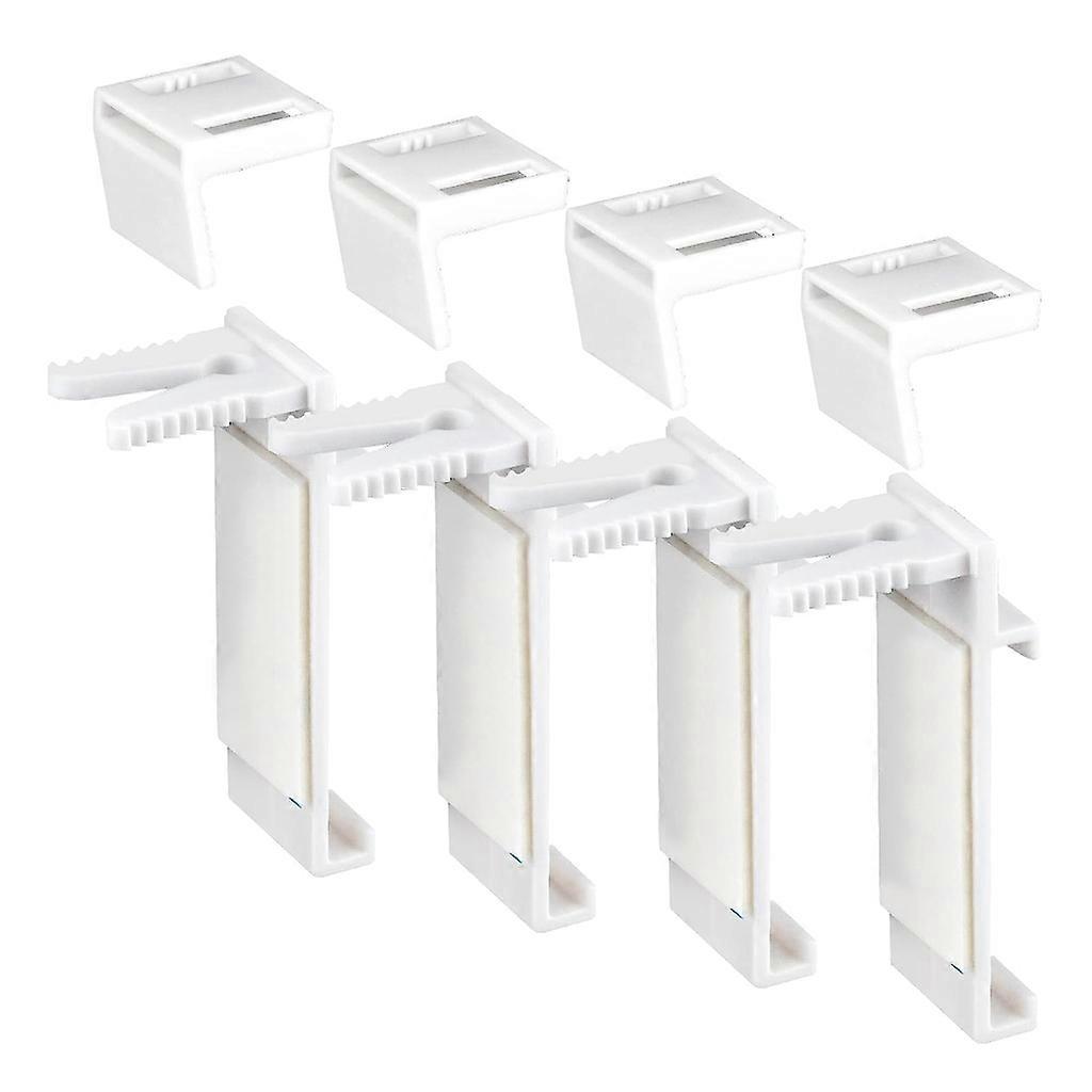 Roller Blind Brackets Easy to Use No Drilling Clamp Holder Plastic Material