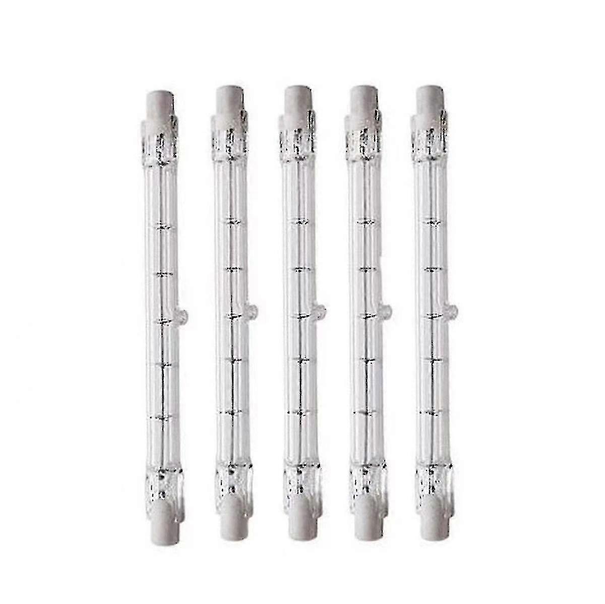 5 stk belysning 1000w halogen r7s energibesparende lineær halogen flomlys sikkerhet lyspærer J189