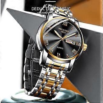 Orologio da uoo al quarzo BINBOND Orologio di lusso grande quadrante oda affari luinoso ipereabile cinturino in pelle acciaio inox B505 del 2026 a GBP £16