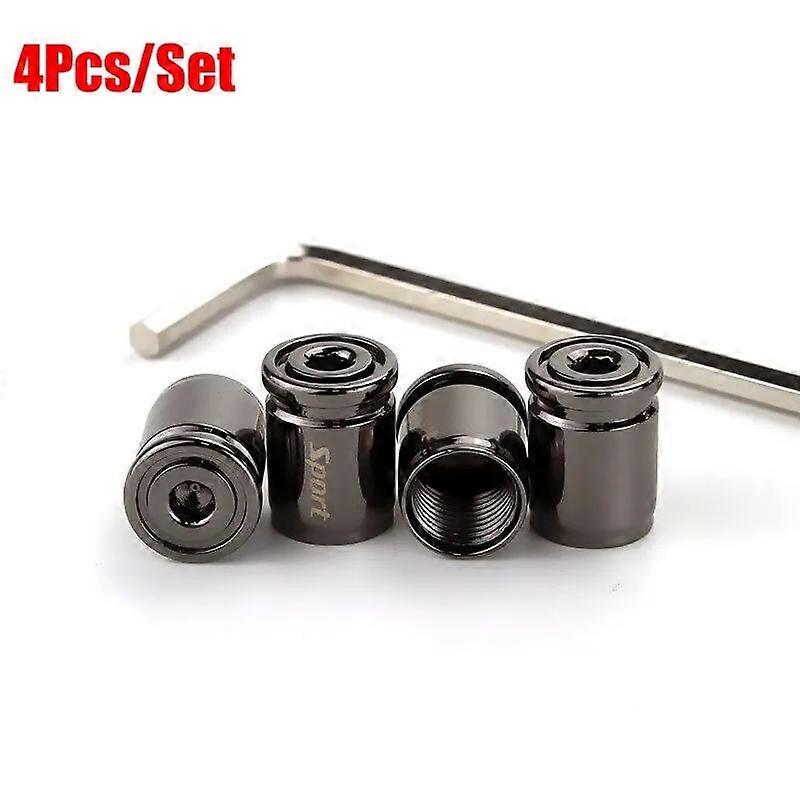4pcs créatif nouveau antivol valve capuchon de pneu sport modification universelle adaptée à tous les modèles-pièces de roue de véhicule à moteur