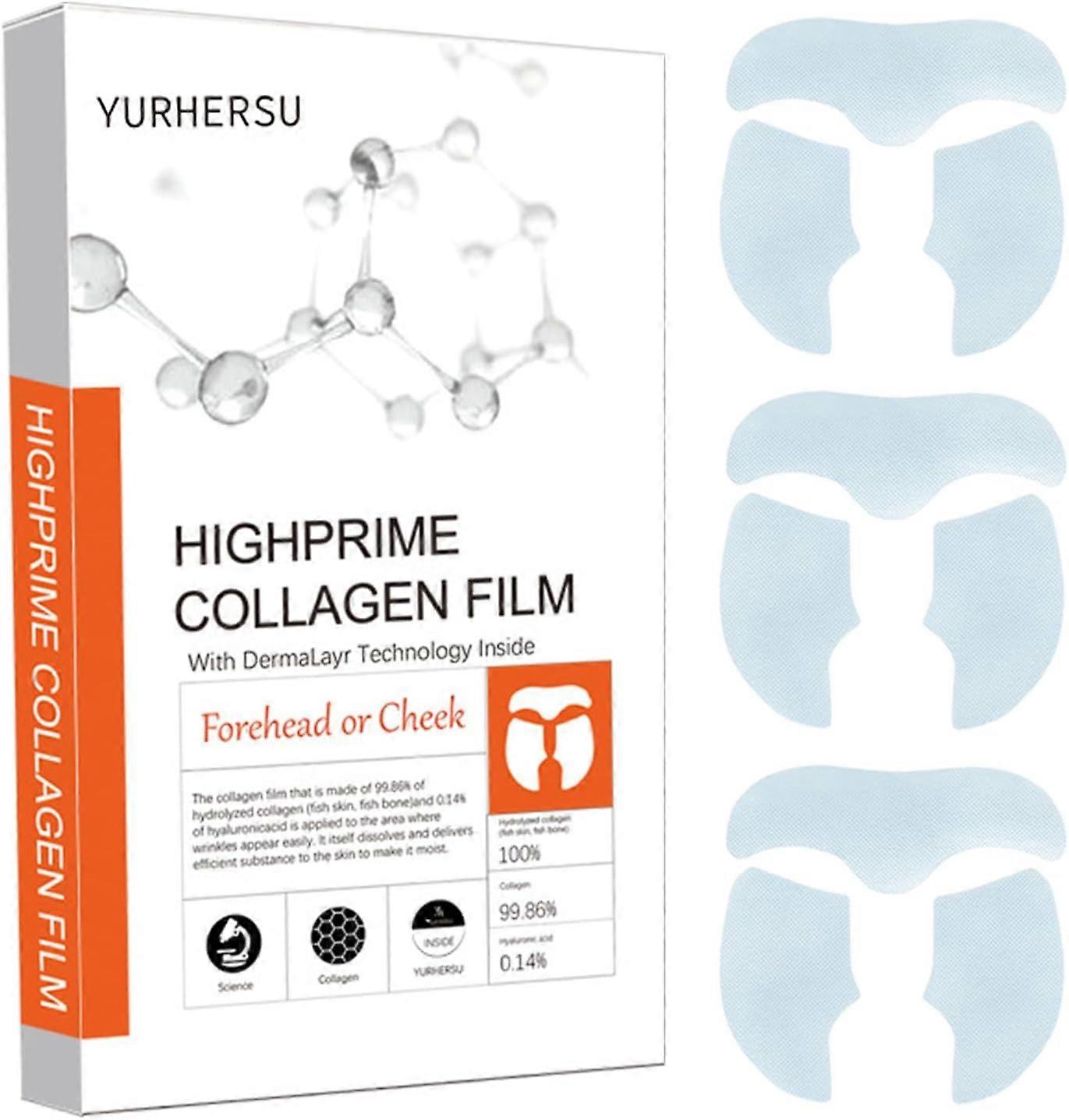 Soluble Collagen Face Mask, Forehead or Cheek, Melting Collagen Film, Highprime Collagen Film, Brightening Facial Mask