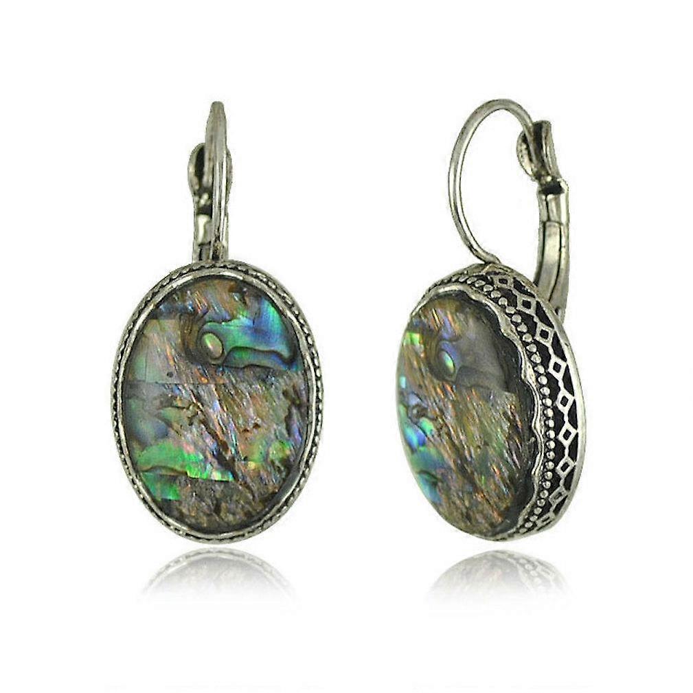 Ear Clip Colored Gem Shell Alloy for Party
