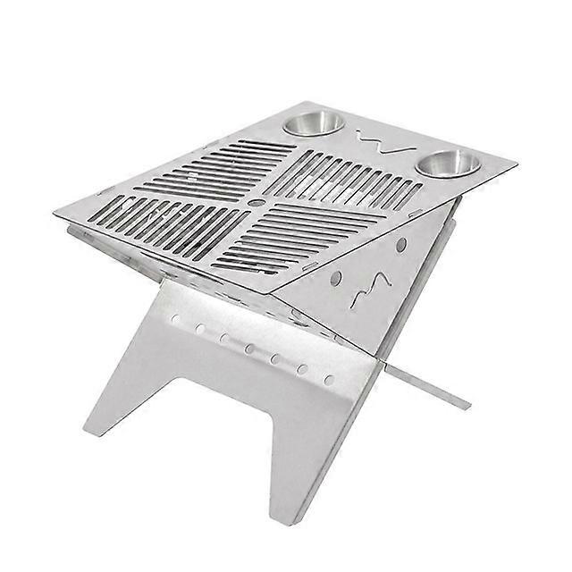 Griglia per barbecue portatile per barbecue pieghevole da campeggio griglia a carbone da tavolo Kabab Hibachi Grill Strumenti per griglia all'aperto per il campeggio
