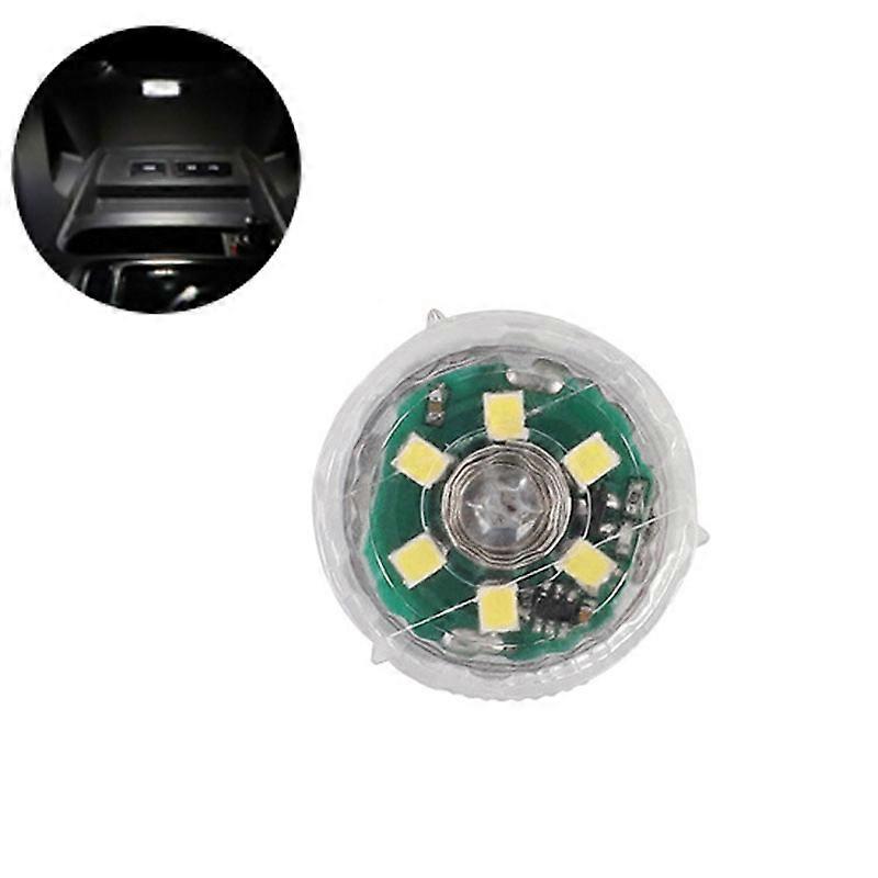 1/2Pcs Car Mini Led Touch Switch Light Auto Wireless Ambient Lamp Portable Night Light Car Roof Bulb Car Accessories Interior