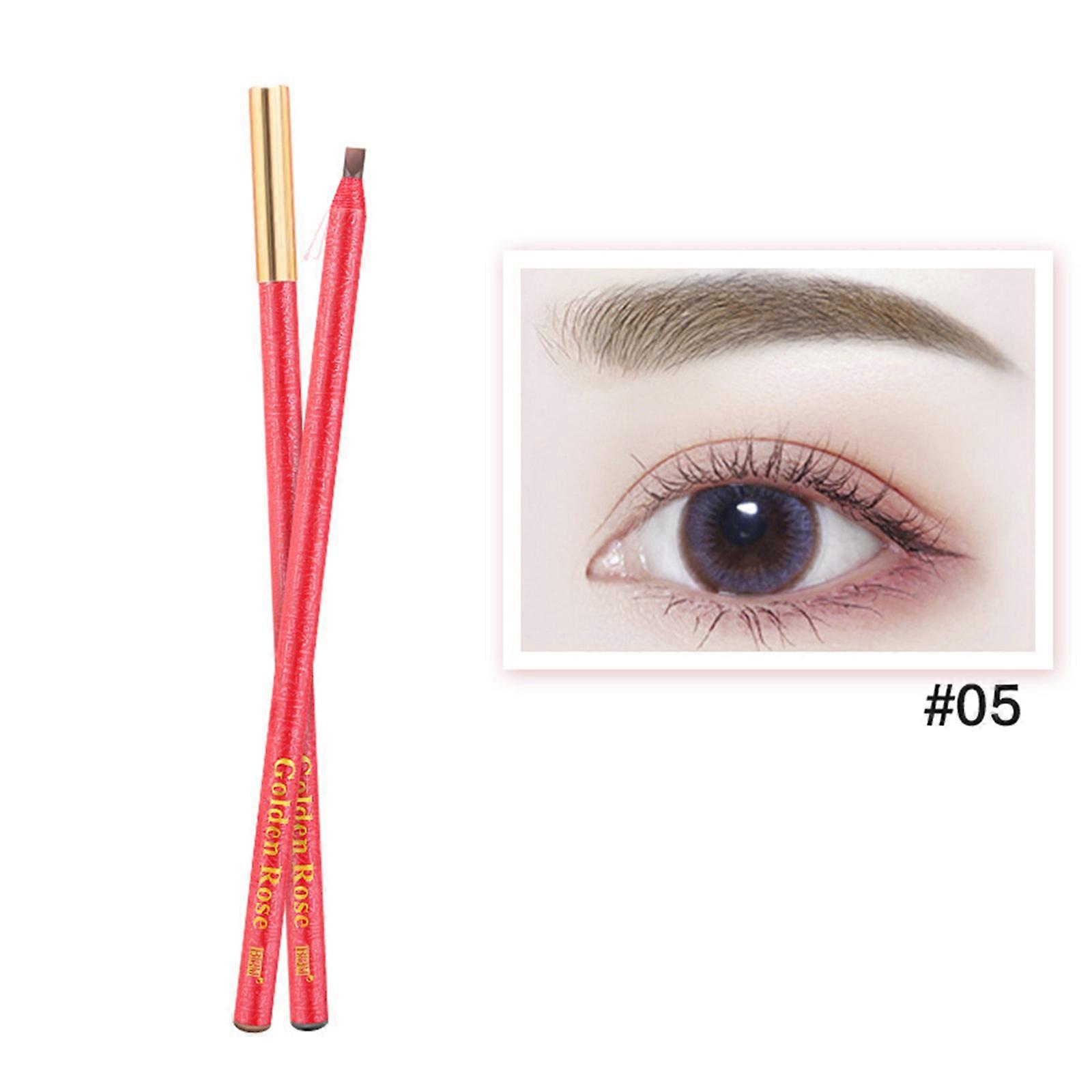 Crayon à sourcils longue durée Stylo à sourcils imperméable à l’eau Maquillage des sourcils facile à colorer