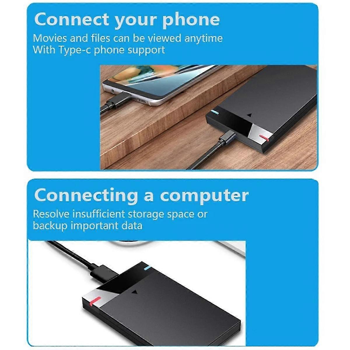 ShuoLe 2.5 Inch SSD Solid State Drive Enclosure Mechanical Serial SATA USB3.0 High Speed External M