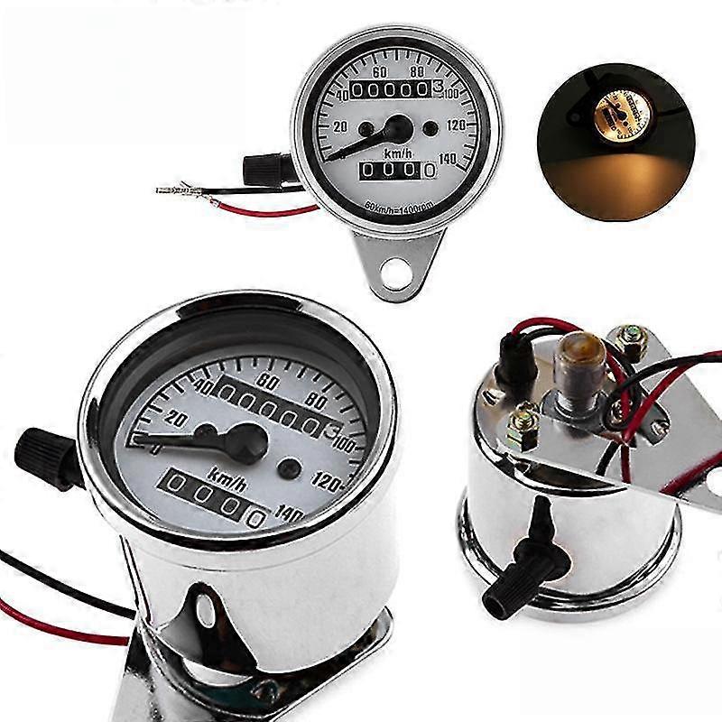 Motorcycle Mini Electronic Speedometer With Odometer Night Light