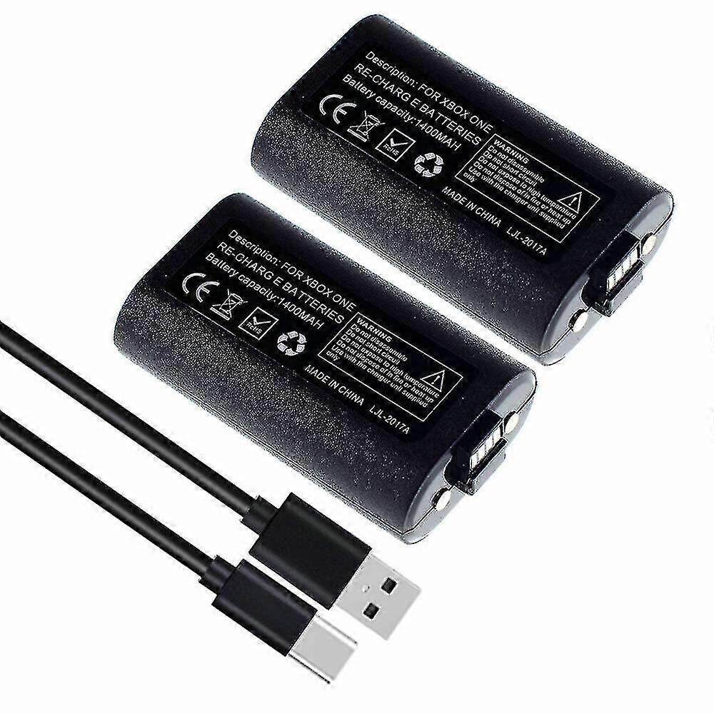 Rechargeable Battery 2 Pack Compatible Xbox Series X/s Wireless Controller With Usb-c