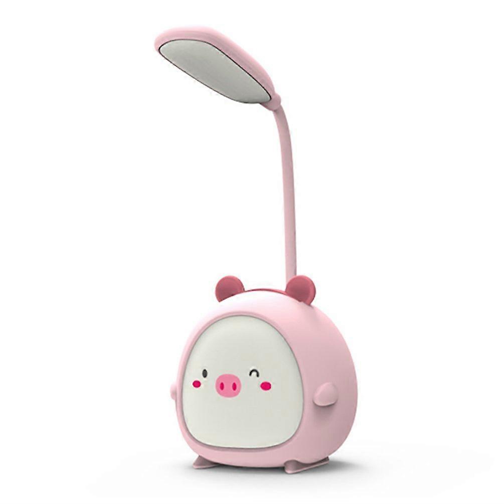 Cute Cartoon LED Desk Lamp Foldable Ambient Light 3-speed Adjustable USB aste Reading Lamp Eye Protection Night Light