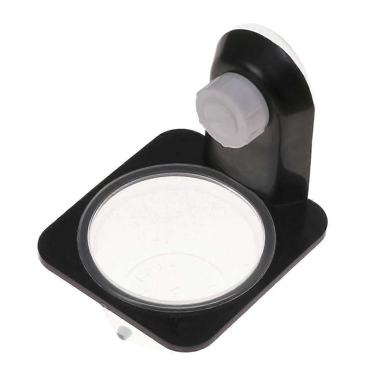 1PC爬虫類トカゲモドキフードウォーターボウルペットアクセサリー用品(ブラック)