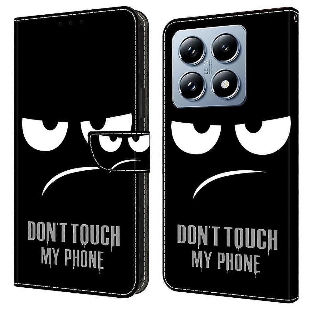 For Xiaomi 14T Pro Case Magnetic Clasp 3D Pattern Leather Wallet Phone Cover