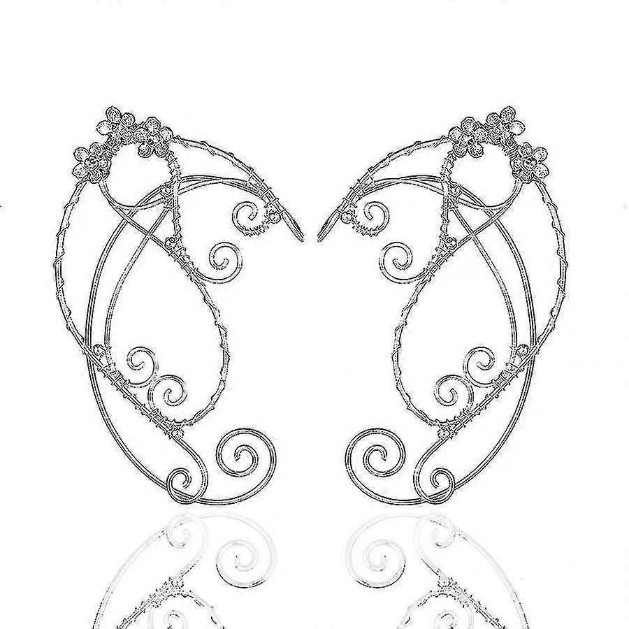 Elf Ear Cuffs Ear-on Aretes Elven Cosplay Arete