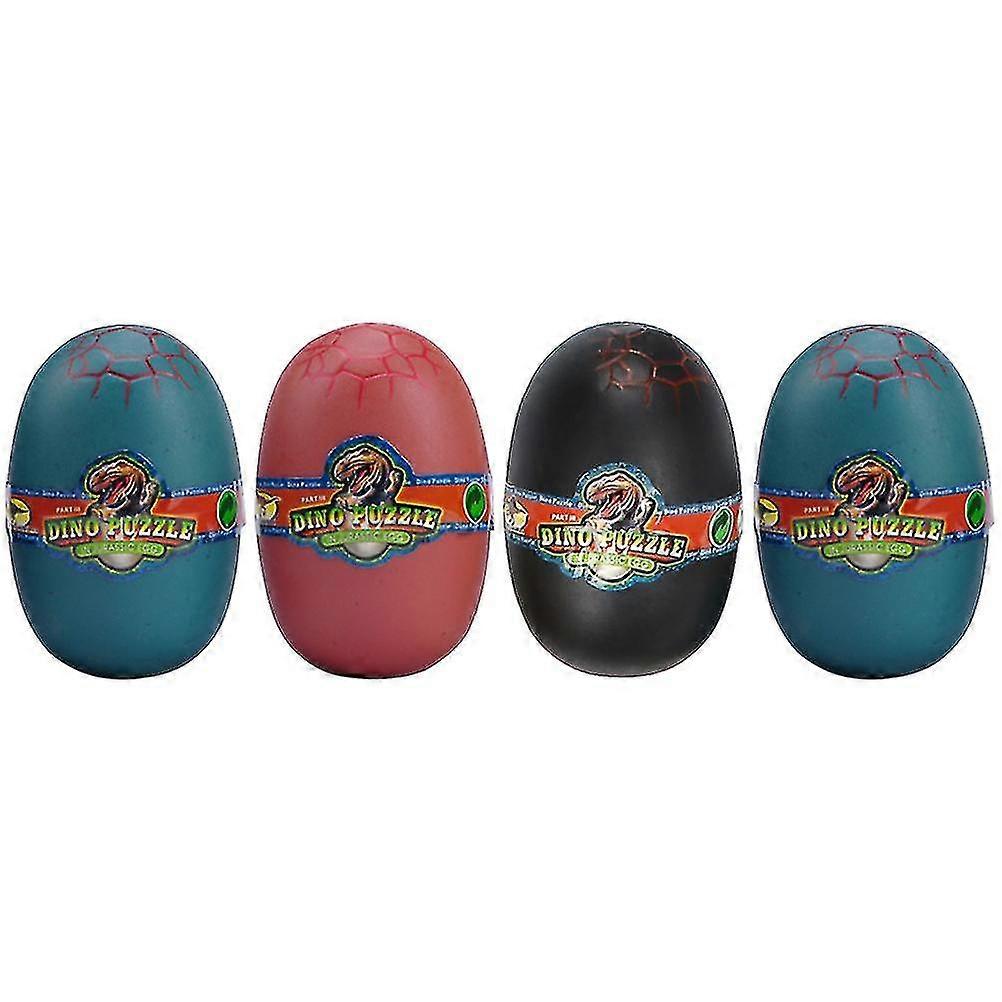 4pcs Stereoscopic Dinosaur Egg Splicing Toy Educational Plaything (random Style)