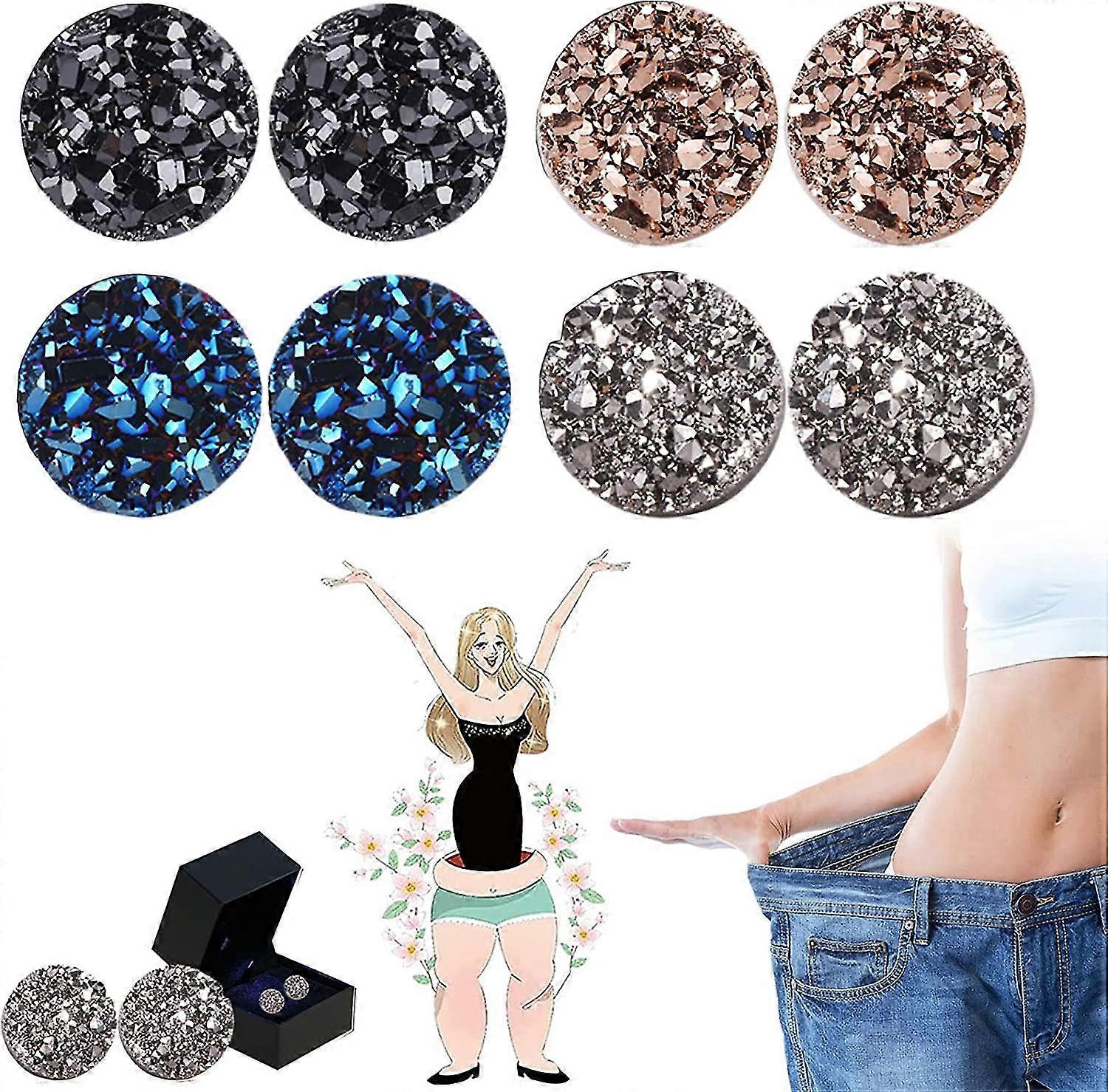 Lymphactive Mag Studs 4 Pairs Magnetic Therapy Earrings