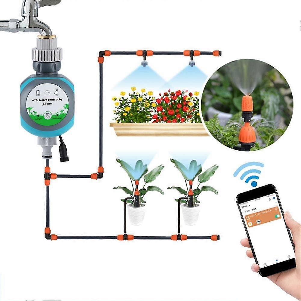 Watering Irrigation Timer,Electronic Wifi Controller Programmable Water Timer,Controller Programmable Water Timer for Garden Lawn