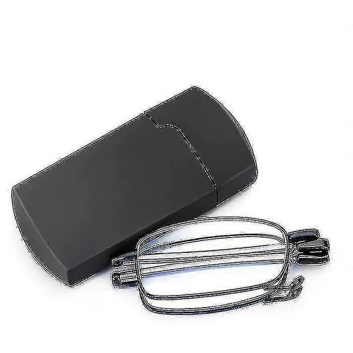 Secure Fit Armless Ultralight Foldable Reading Glasses With Universal Pod Case