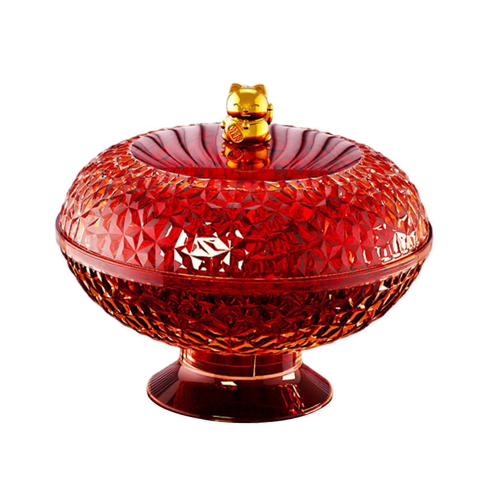 Fruit Holder Creative for Snack Dessert Cake Tray Plate Rack Kitchen Counter red