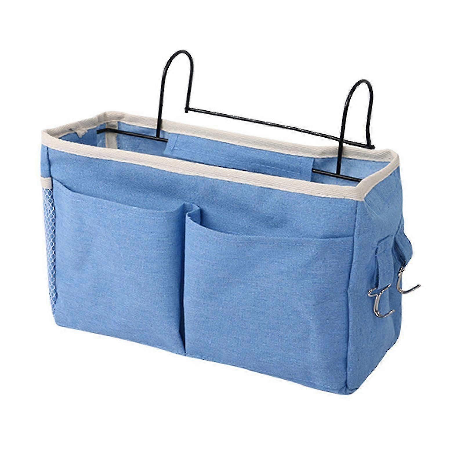 Bed Organizer Hanging With Metal Hooks Bedside Storage Bag Dorm Rooms