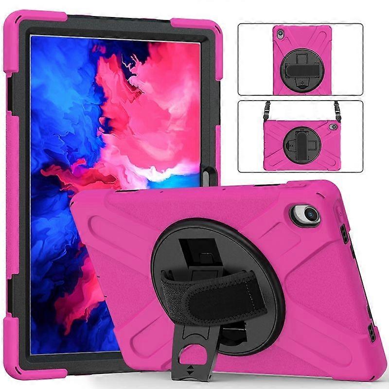 Shockproof Kids Safe PC + Silicon Stand Shoulder Strap Tablet Cover For Lenovo Tab P11 2021 11 inch TB-J606F TB-J606N Case Computer Covers & Skins