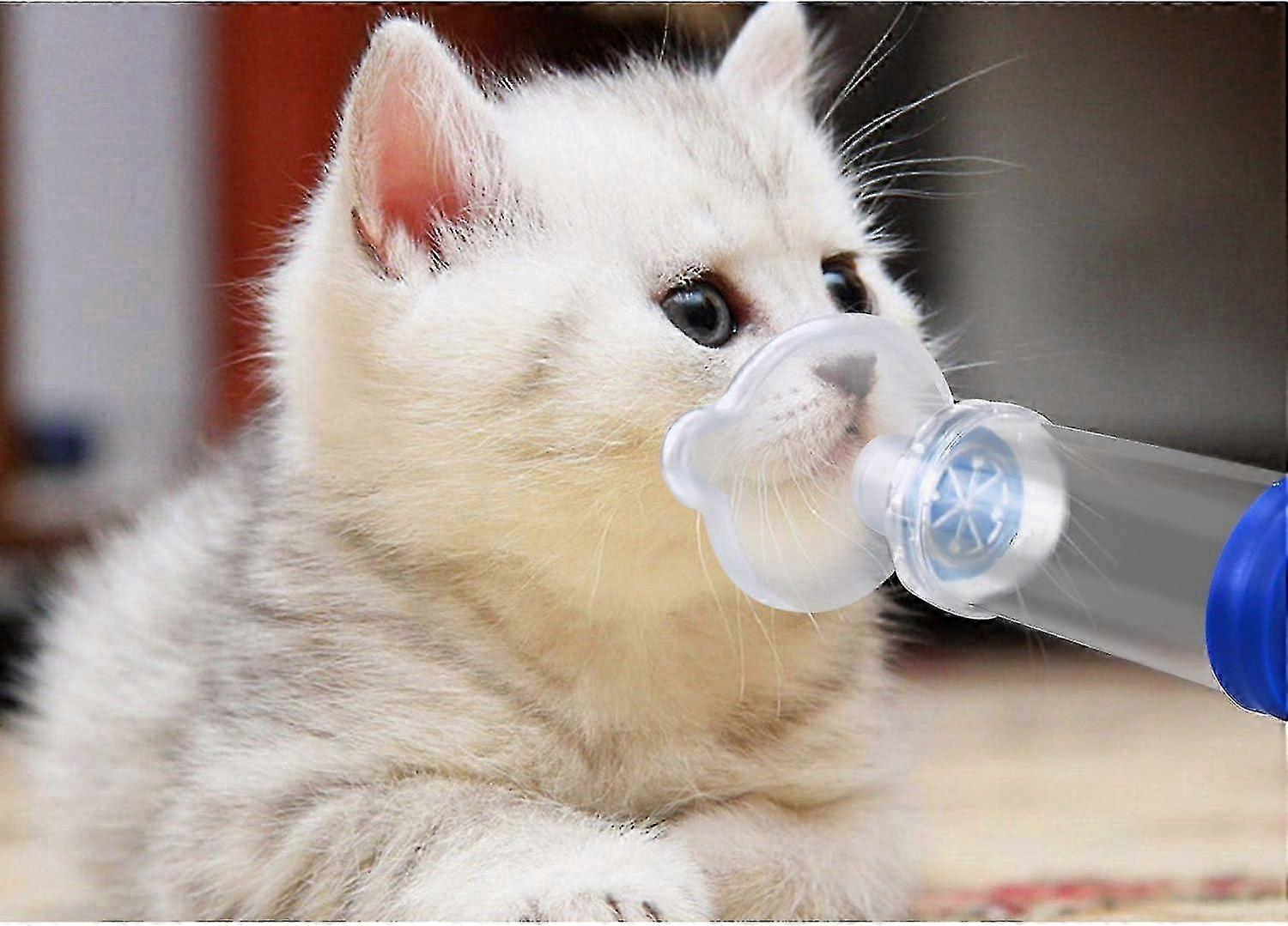 Cat/dog Inhaler Spacer,cat Inhaler Feline Aerosol Chamber,come With 2 Size Mask For Cat/dog And Inst