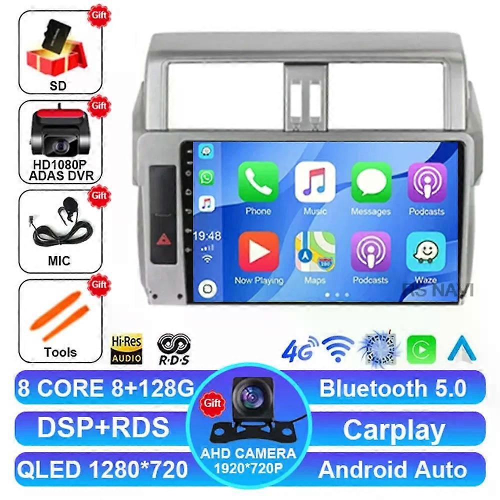 Android 14 Autoradio Per Toyota Land Cruiser Prado 150 2014 2015 2016 2017 Viedo Player 5g Wifi Unità principale 2 Din Dvd Gps Bt Dsp