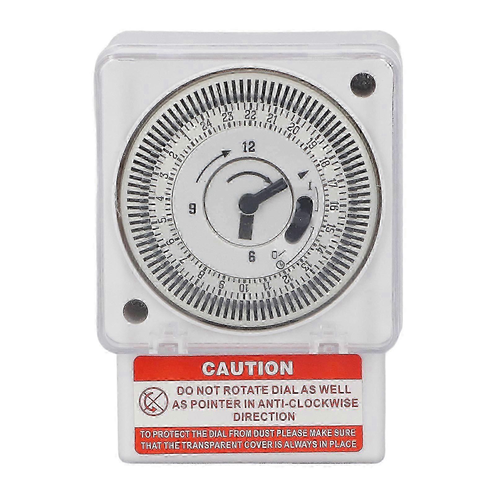 Mechanical Time Switch 24 Hour Cycle 15 Minute Interval Clock Type Accurate Industrial Timer Timing Switch AC220V