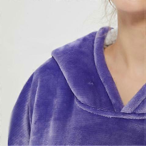 Lazy blanket hooded blanket sweatshirt wear-resistant blanket men and women robe