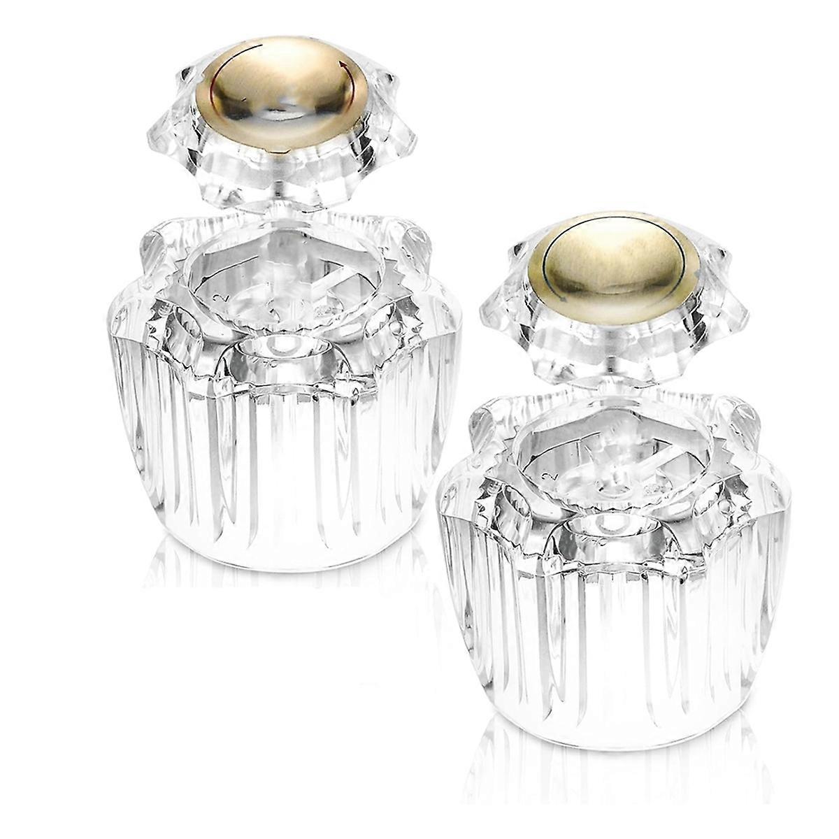 Bathroom Faucet Knobs Replacement, Bathtub Faucet Handles 1 Pair Hot and Cold 2 Knobs for