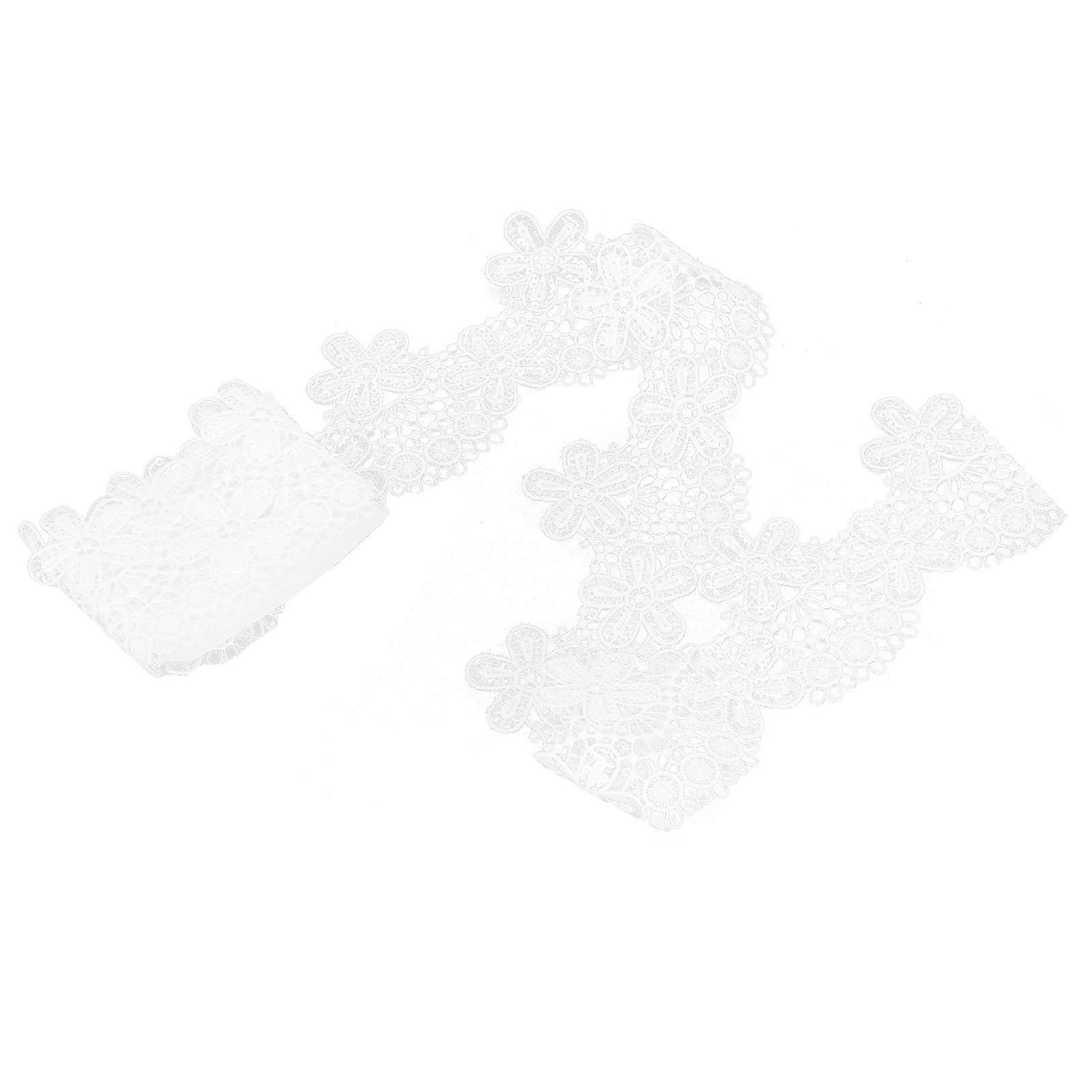 Sequin Five-leaf Flower Lace Trim Ribbon, 5cm, Decorating