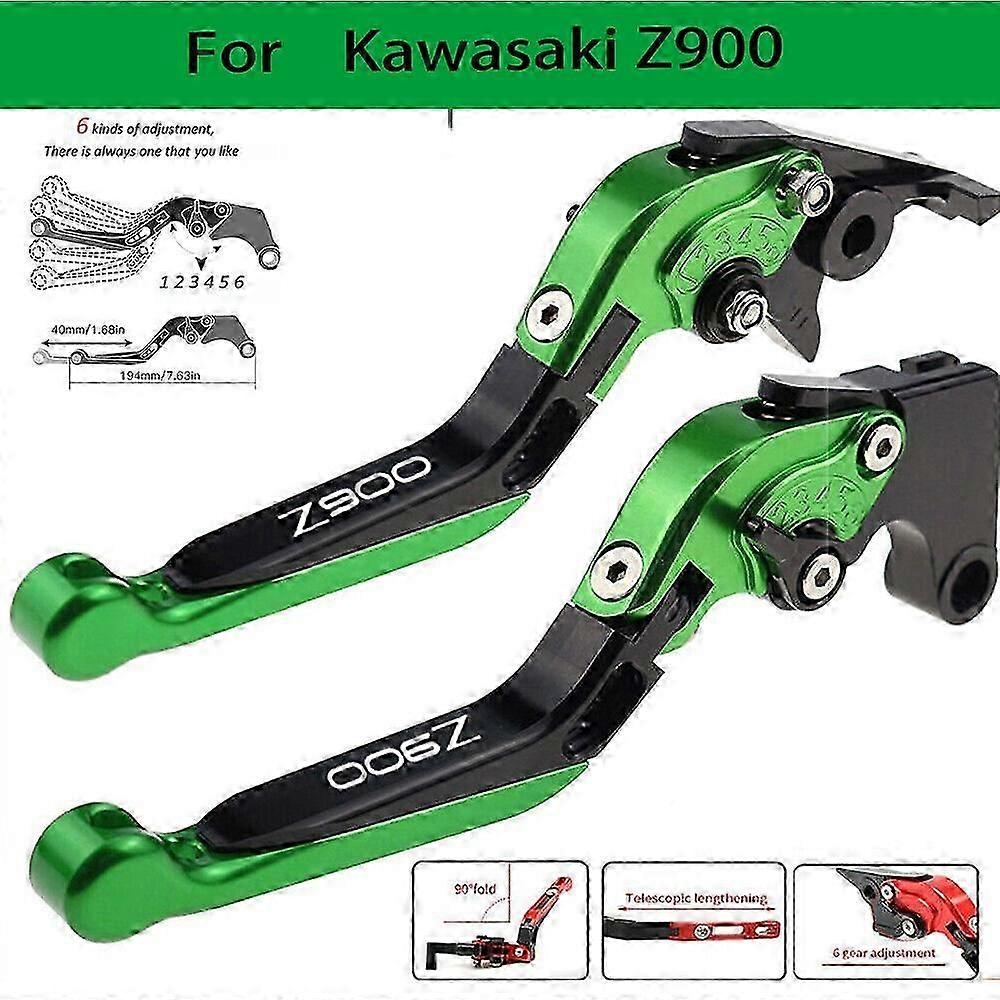 For Kawasaki Z900 Z 900 2017 - 2019 Folding Extendable Brake Clutch Lever CNC