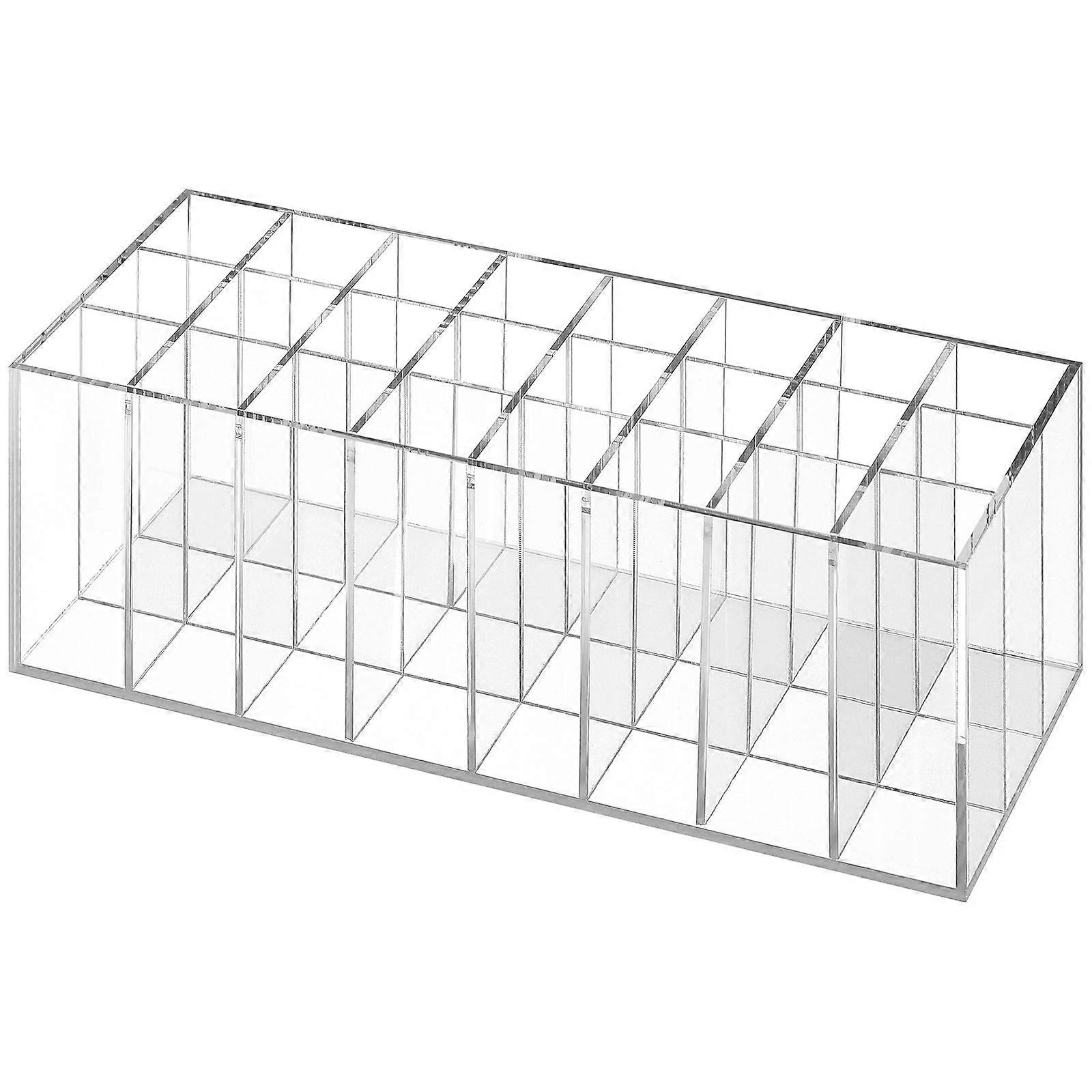 Home Lipstick Display Container Multipurpose 24-grids Lipstick Rack Lipstick Holder