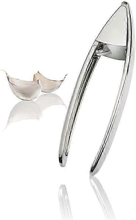 , Innovative Modern Danish Design No Holes Garlic Press with Unique Flip Back