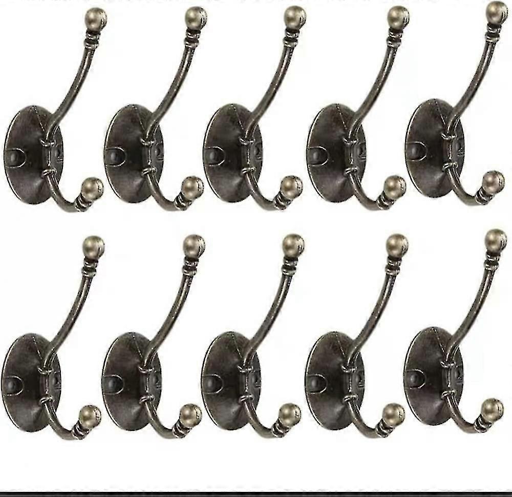 10 Pack Large Vintage Wall Mounted Coat Rack Hook Metal Hat