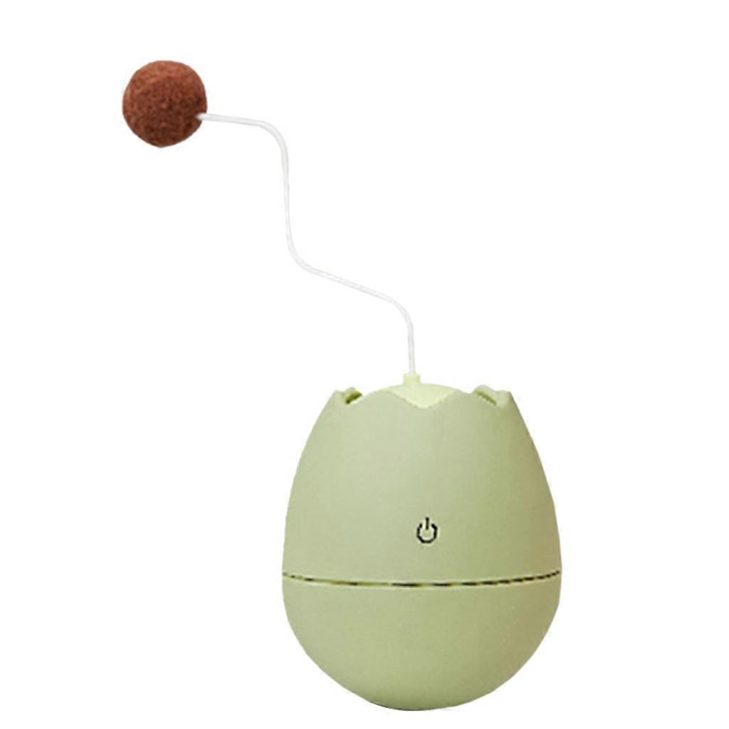 Eggshell Electric Tumbler Funny for Cat Toy Automatic Funny for Cat Stick Catcher Pet Interactive Toy Funny Stick Entert Green