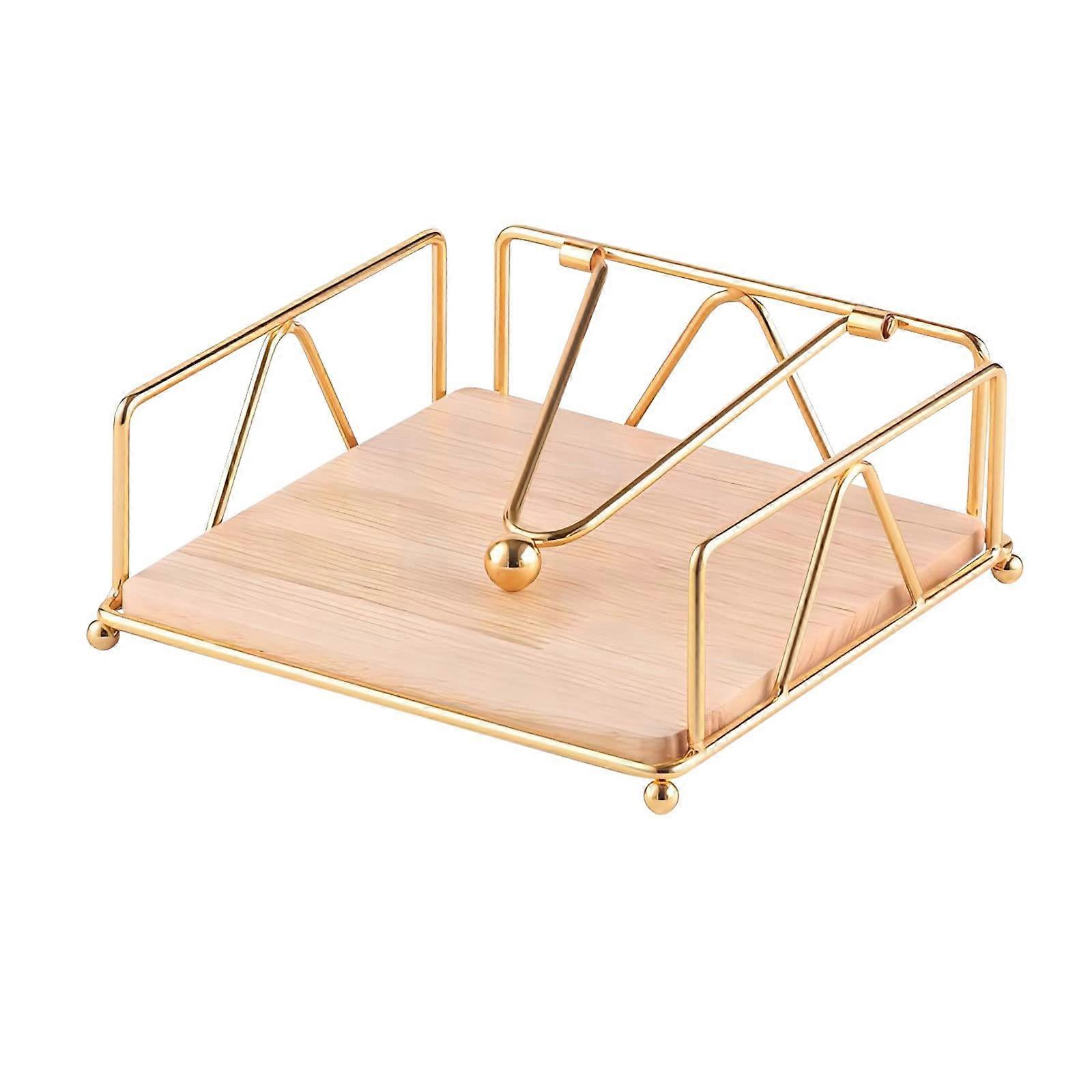 Elegant Square Metal Lattice Napkin Holder for Dining Table, Rustic Table Decor, Black Finish, High-Quality Steel