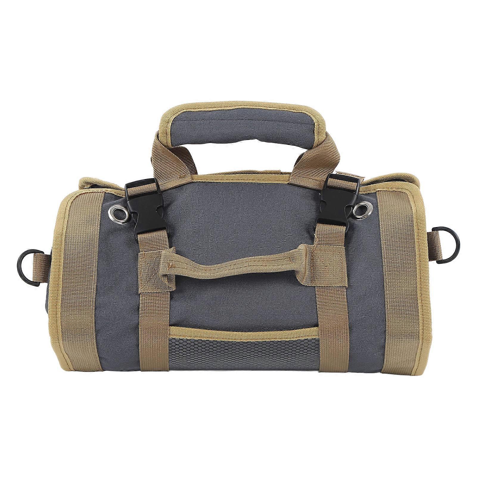 Multi-Purpose Tool Roll Bag, Portable Storage Pouch for Electricians and Carpenters