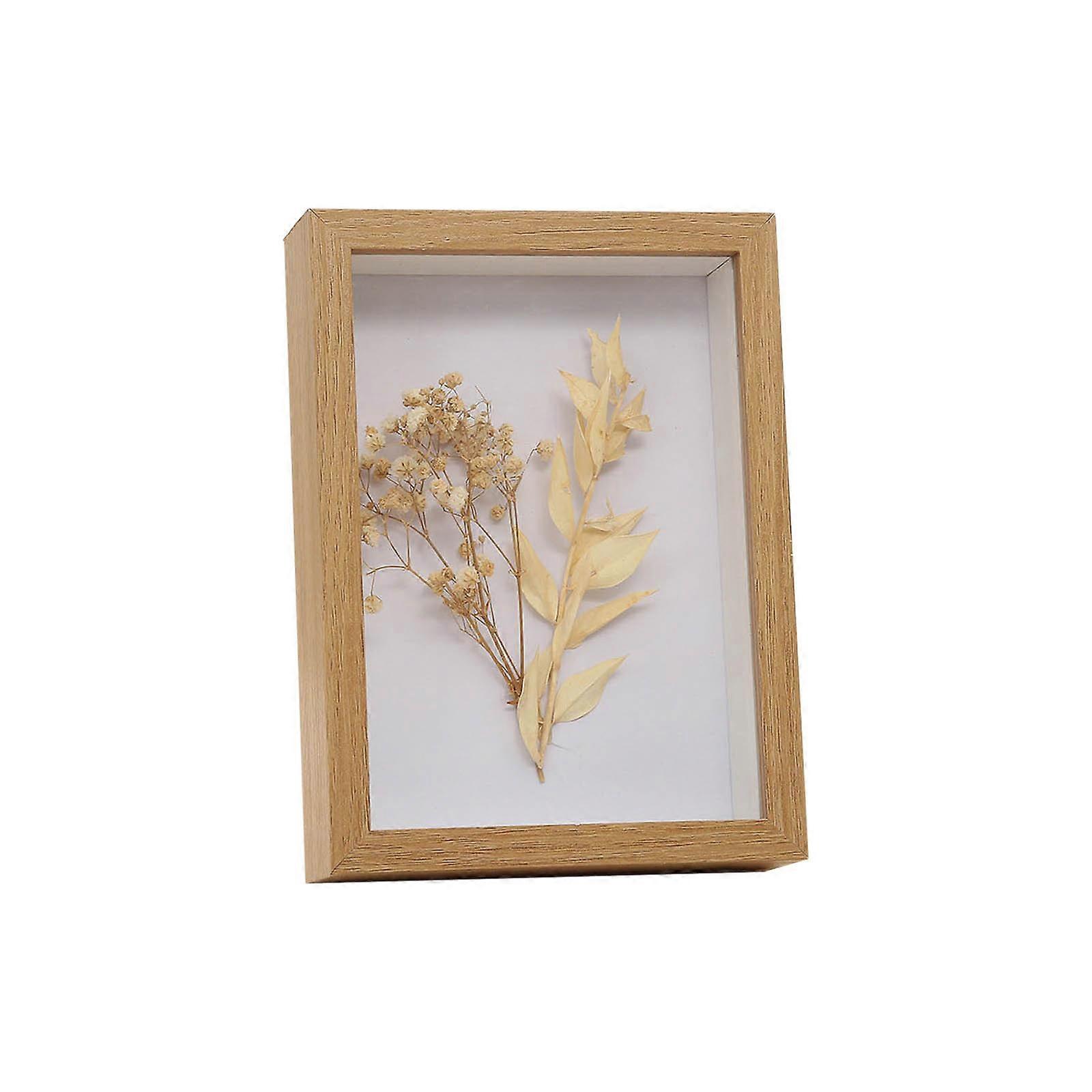 Shadow Box Frame - 6x4 IN Display Case for Bouquets, Photos, Keepsakes & Medals