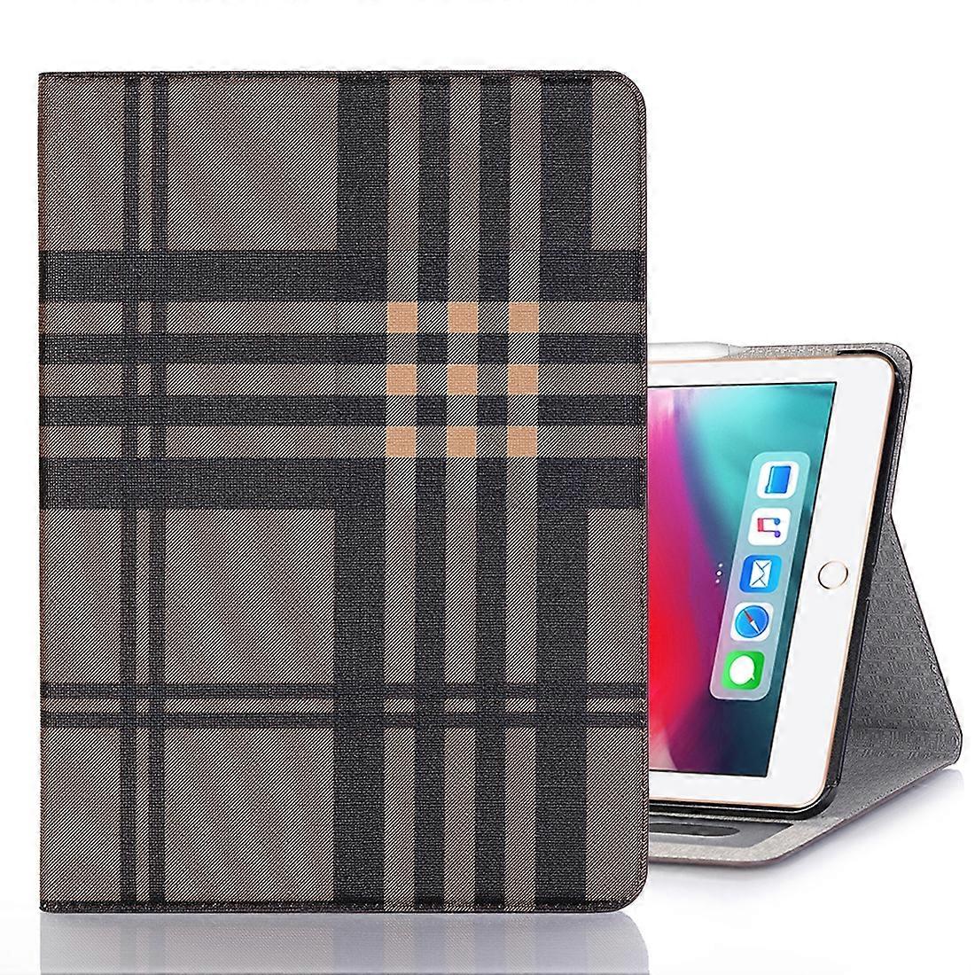 Plaid Texture Horizontal Flip PU Leather Case for iPad Air 13 2025 / 2024 / iPad Pro 12.9 inch , with Holder & Card Slots & Wallet