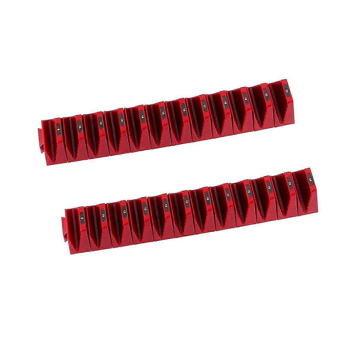2set Magnetic Modular Wrench Organizer-12 Slots Tool Drawer Storage System, Adjustable Wrench Rack