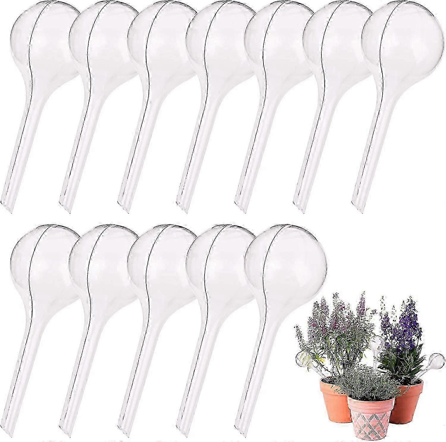 Flower Plant Automatic Watering Irrigation Dripper 1.96" Diameter (Clear) 12 Pieces