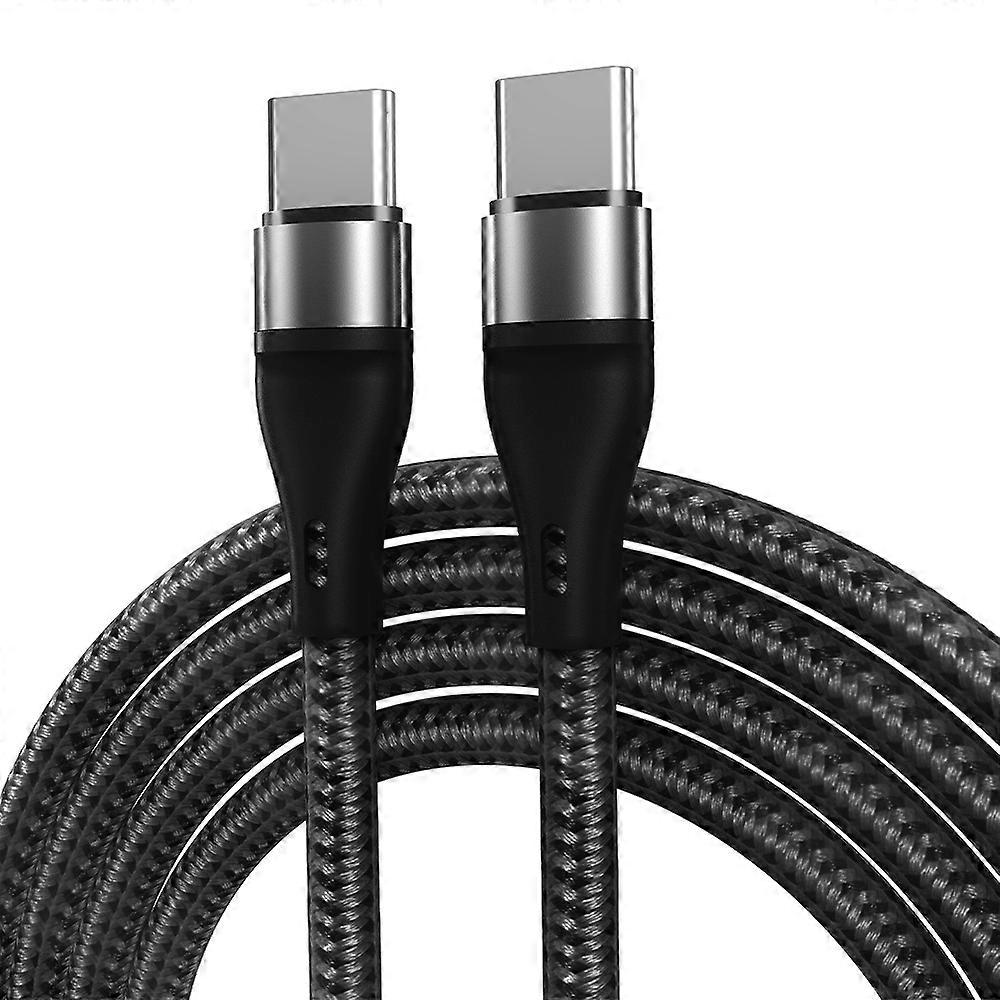 PD 60W USB-C / Type-C to USB-C / Type-C Fast Charging Nylon Braided Data Cable, Cable Length:1m