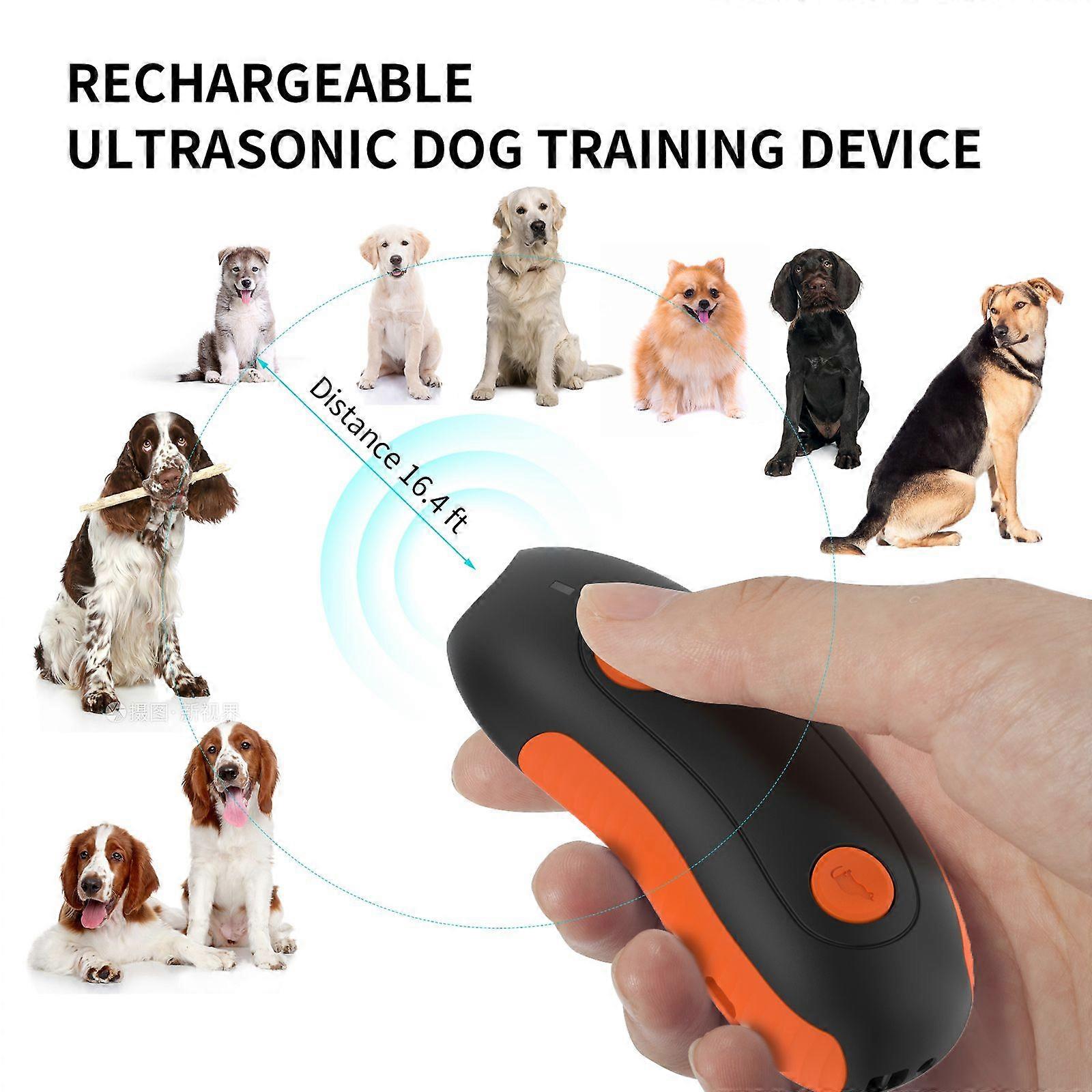 Untrasonic Dog Bark Control Device Bark Deterrent with Light Pointer for Cats Small Medium Large Dogs